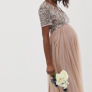 ASOS Maya Maternity Sequin Dress